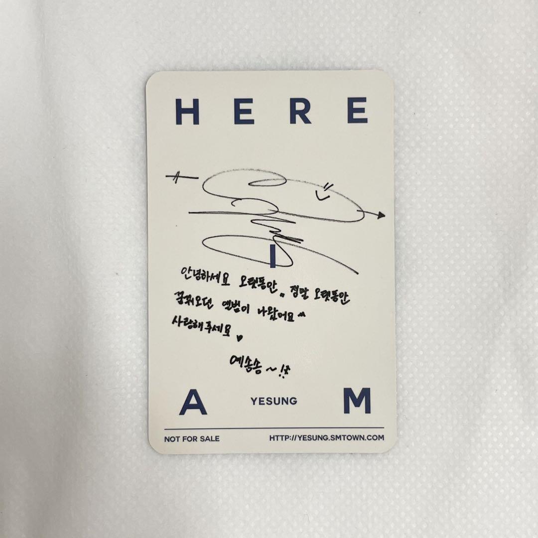 SuperJunior イェソン Yesung here i am トレカ - メルカリ SuperJunior イェソン Yesung here i am トレカ - メルカリ