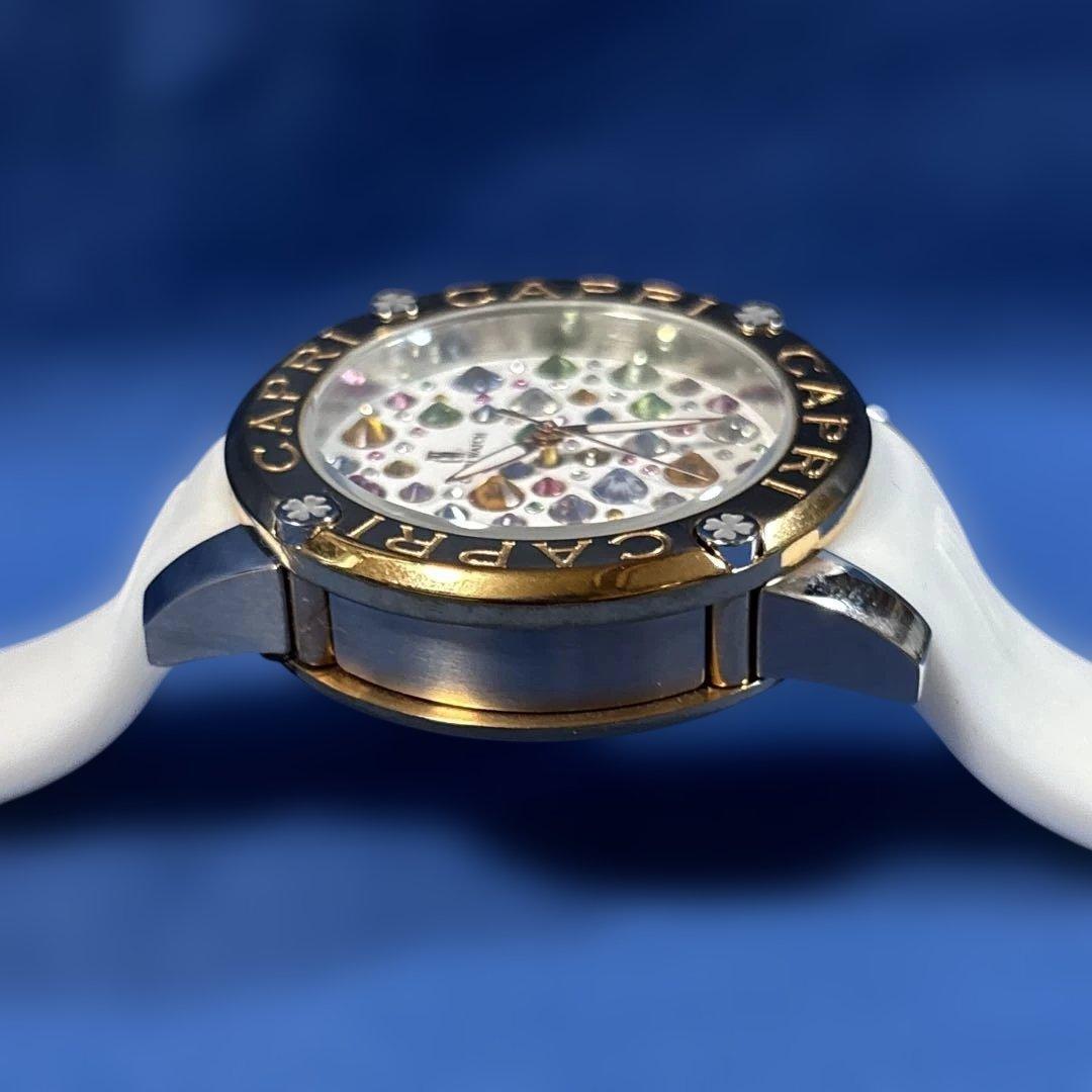 【美品】CAPRI WATCH RONDA 763 スワロスキー クリスタル