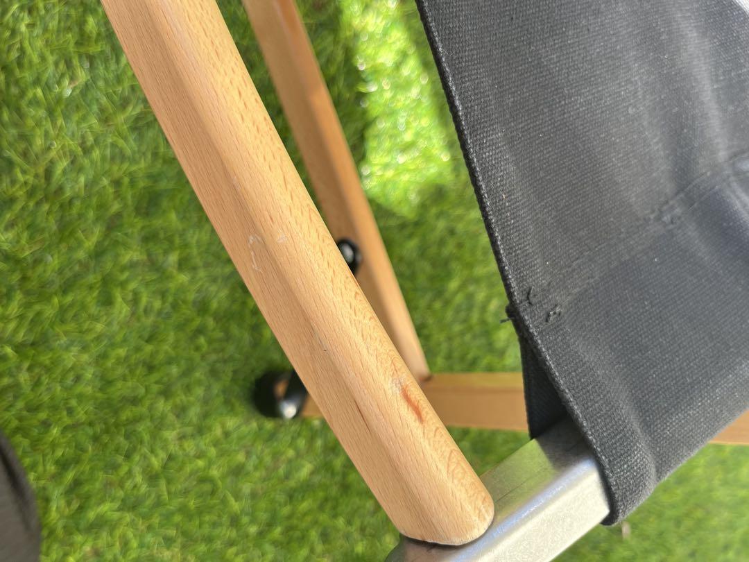 FIELDOOR 折りたたみローチェア 2脚セット 黒