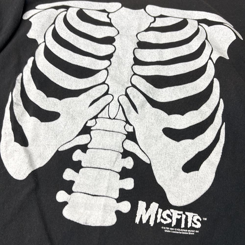 90s Misfits スケルトンTシャツ ブラックフラッグ DANZIG