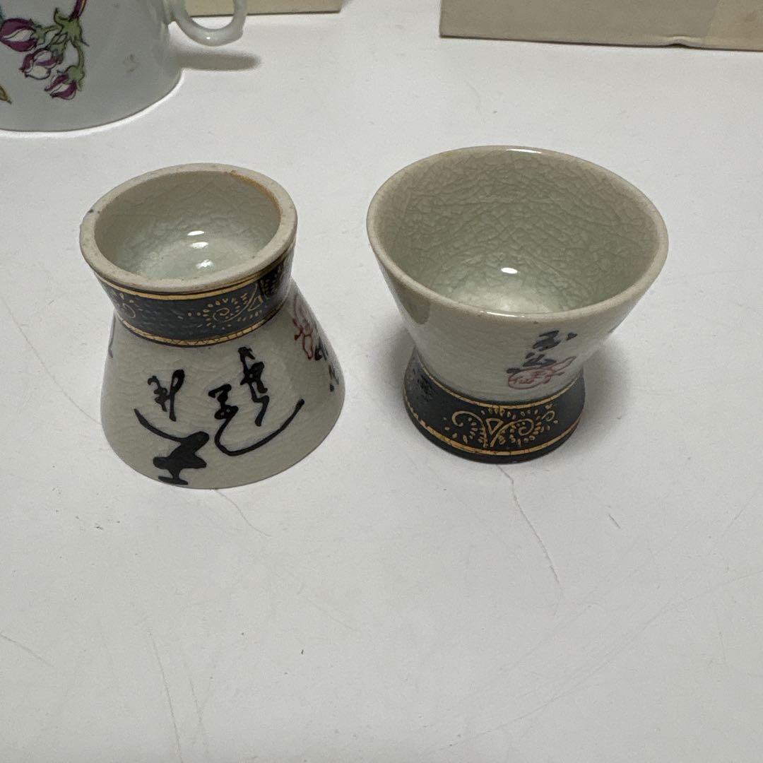 花柄の陶器茶器セット 九谷焼 有田焼 など他まとめて