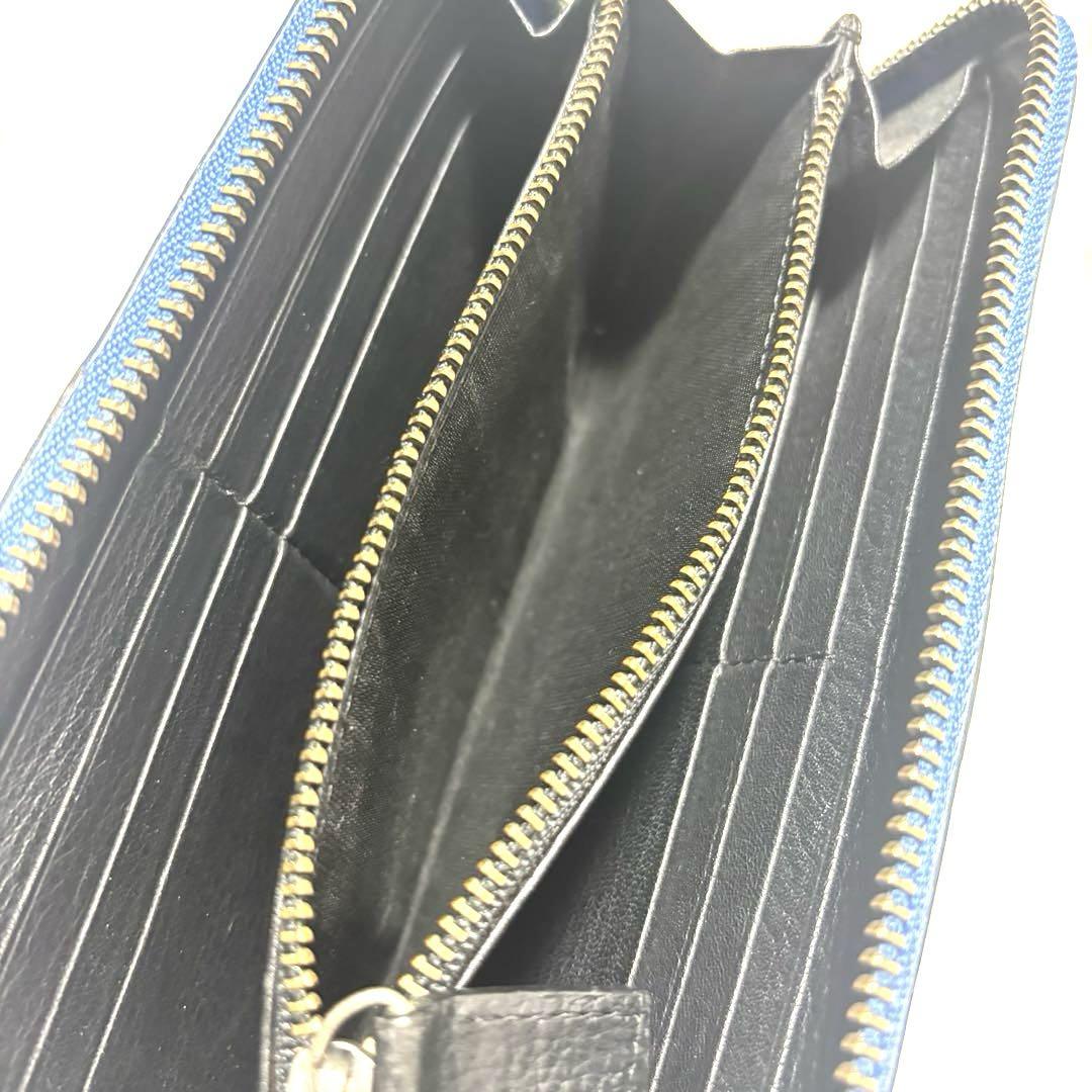 ✨美品✨極希少✨BURBERRY ◇フルレザー◇長財布◇ブルー 小物