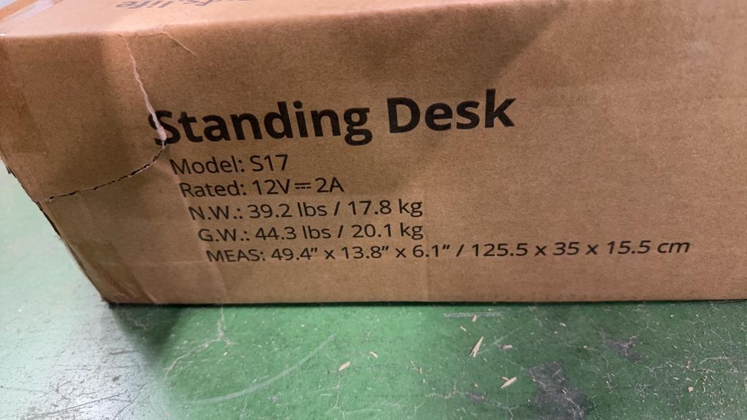 FEZIBO 電動 昇降式デスク スタンディングデスク 幅120cm