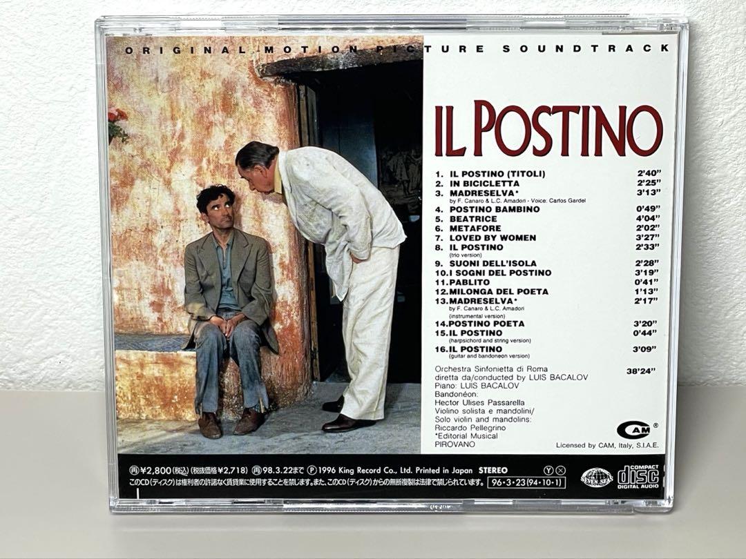 極美品 CD IL POSTINO イル・ポスティーノ サウンドトラック 極美品 CD IL POSTINO イル・ポスティーノ サウンドトラック