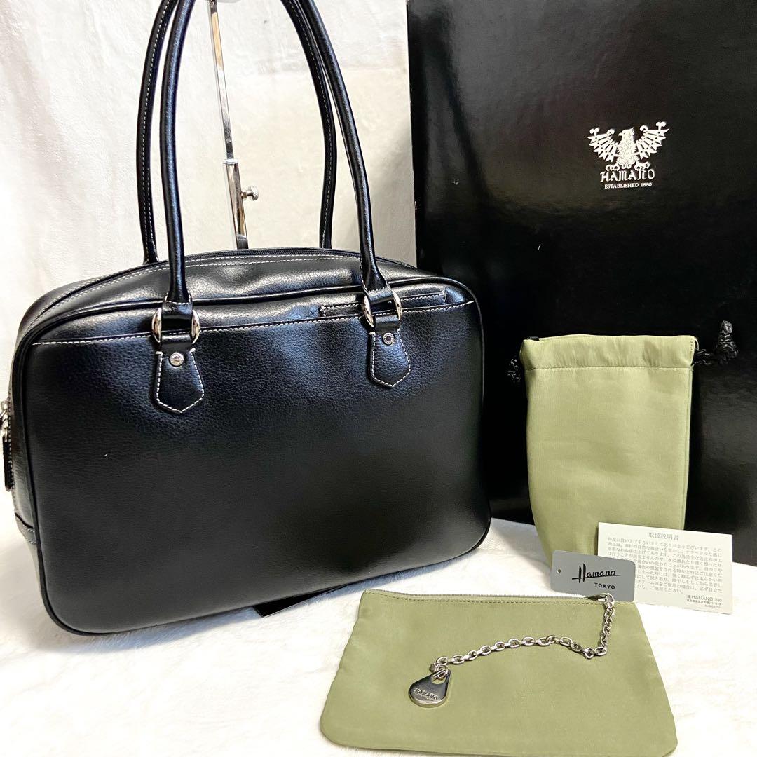 美品✨ ハマノ 濱野皮革工藝 エヴィ セレブボストン ボストン
