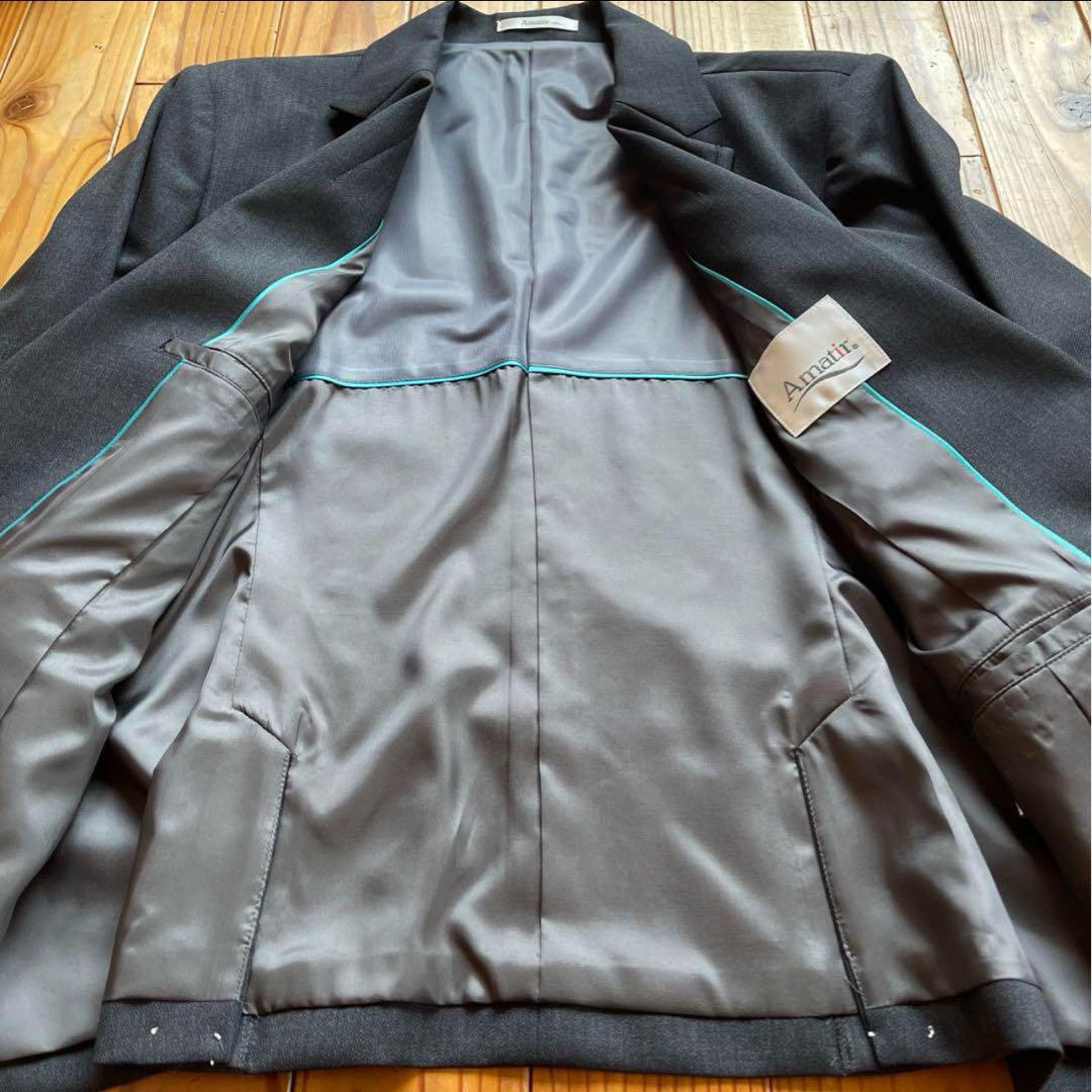 BON MAX／Amatir☆事務服 パンツスーツ上下セット グレイ 15号