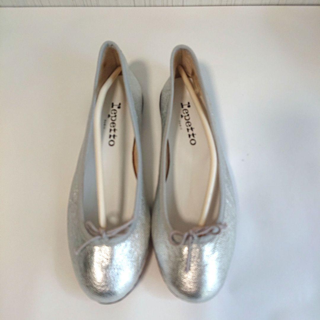 repetto レペット フラットシューズ バレエシューズシルバー