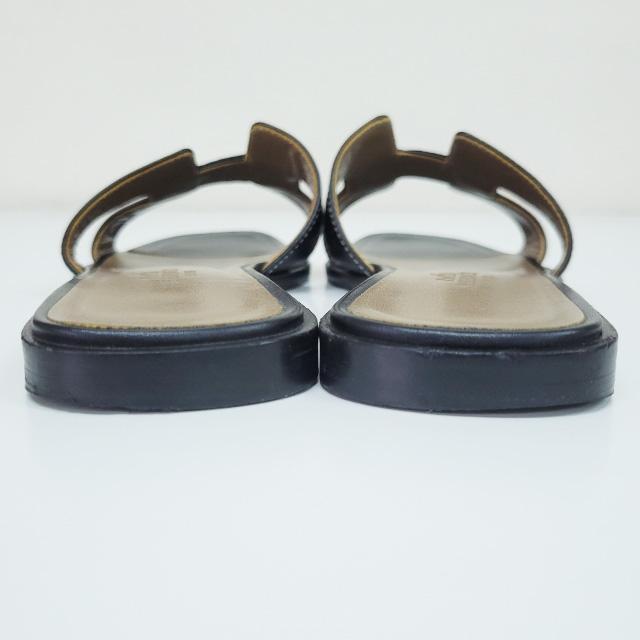 【美品】エルメス サンダル 36 ブラック HERMES - 新品⭐︎エルメス ケリー サンダル ブラック サイズ36