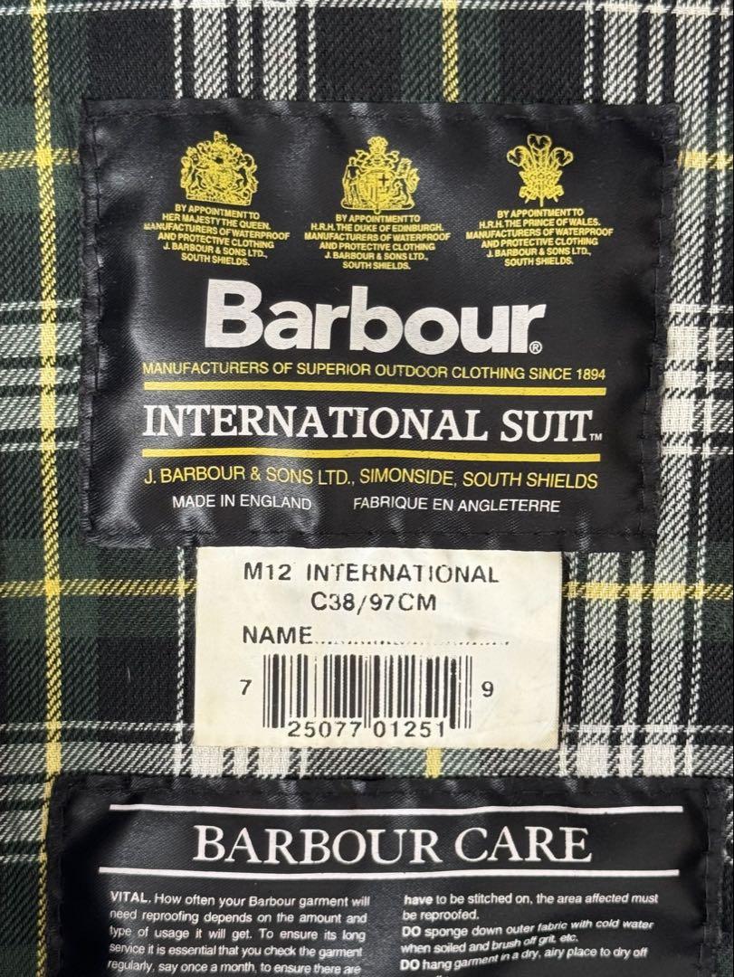 90s NATO Barbour インターナショナル ジャケット 英国製 UK製