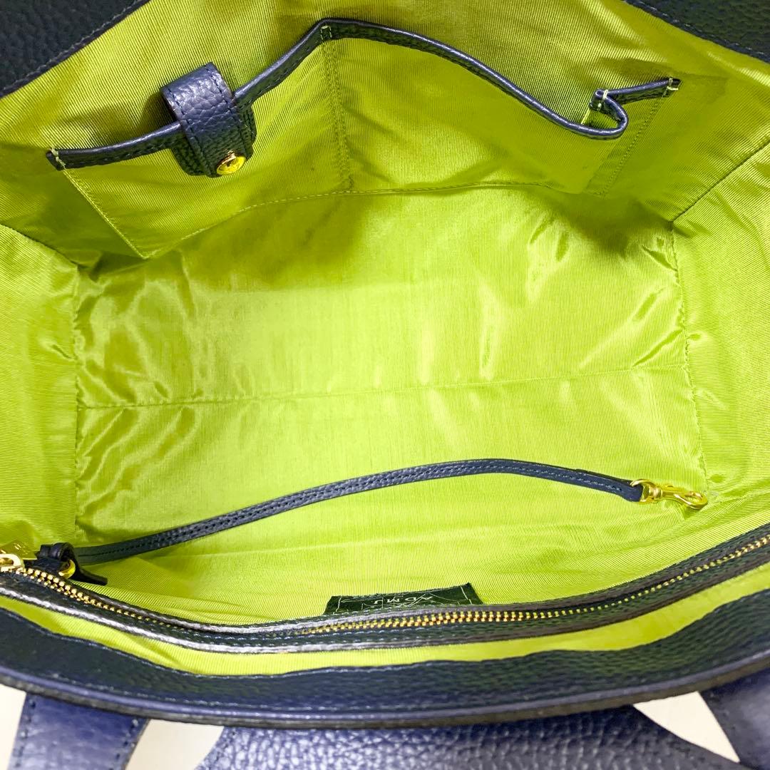 極美品✨ A.D.M.J. エーディーエムジェイ ターンロック トートバッグ 黒