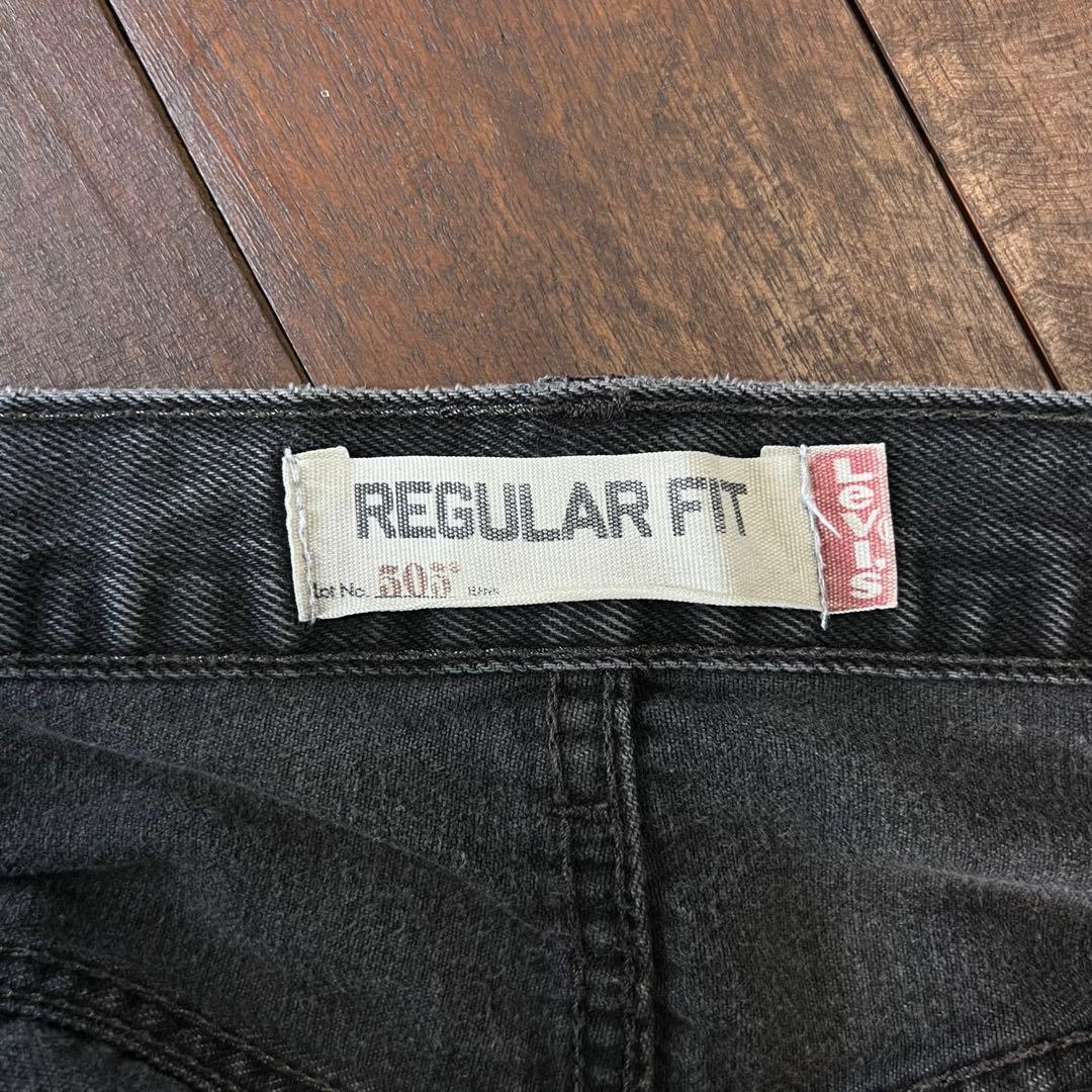 希少！！【Levi’s リーバイス】505 後染めブラックデニムジーンズ XL