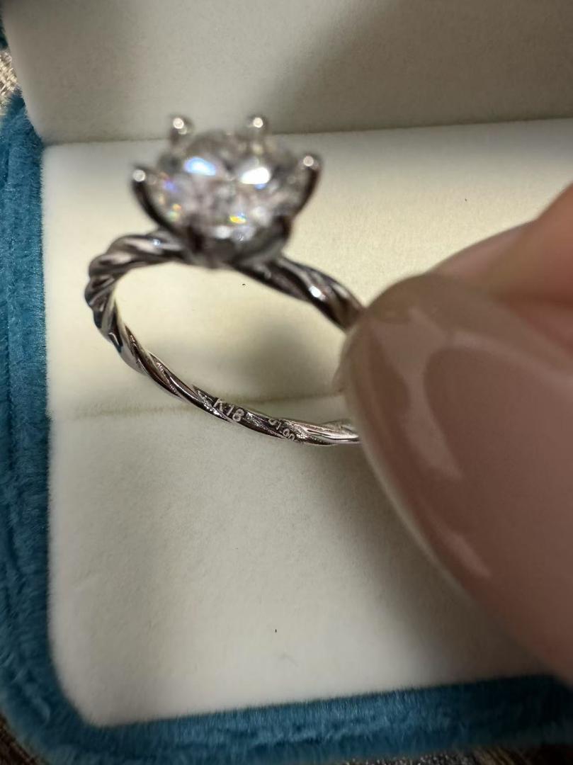 1ct ダイヤモンドリング 6本爪 限定 証明書付き