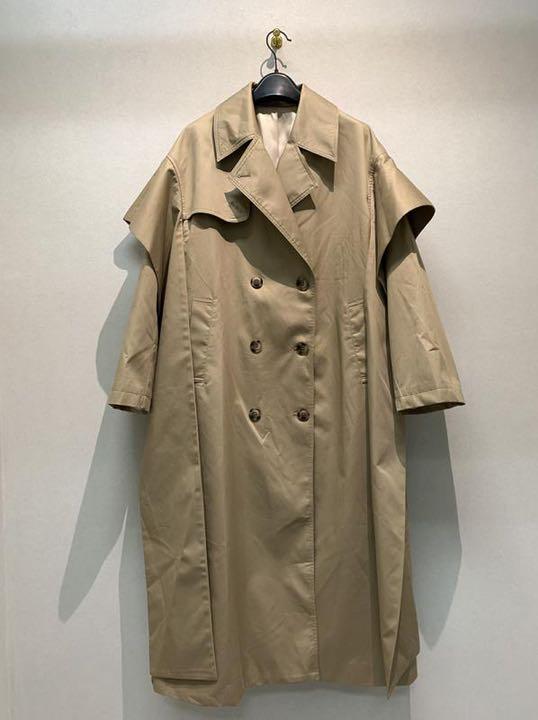 ジャケット・アウター CLANE 2WAY SQUARE SLEEVE TRENCH COAT