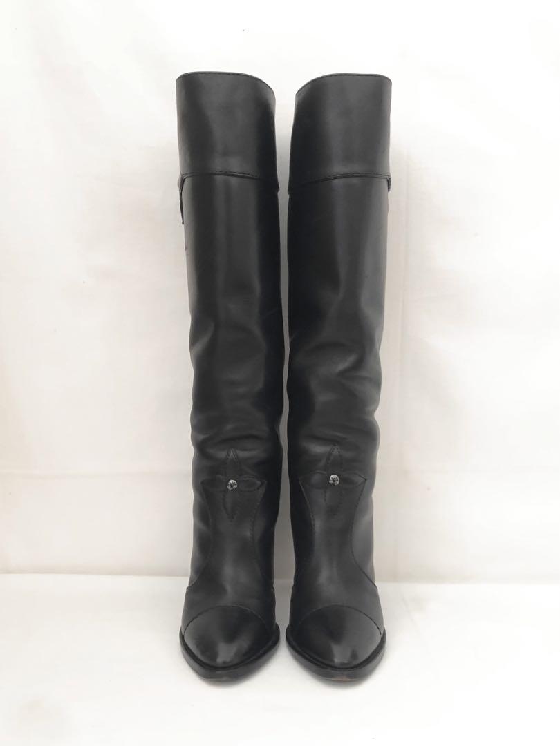 ルイヴィトン/ブーツ スターブロッサム black carf leather