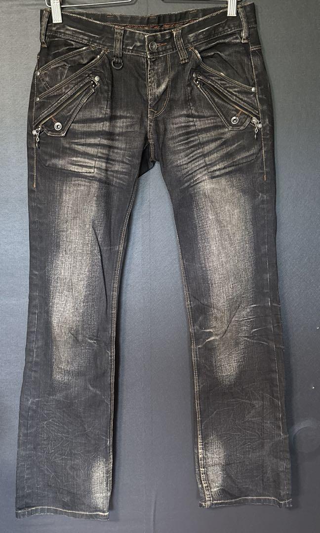 NICOLE CLUB FOR MEN ダークグレー ブーツカットデニム