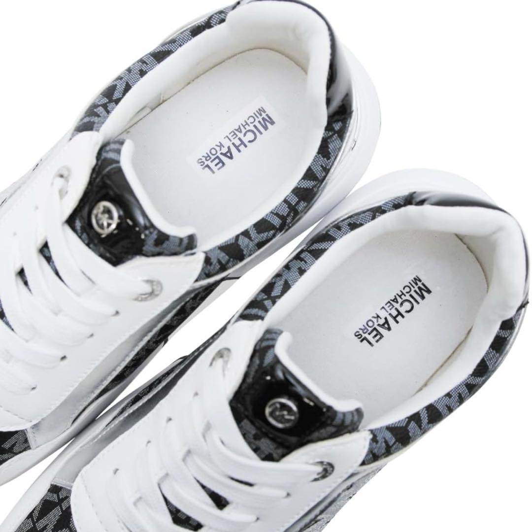 MICHAEL KORS スニーカー 黒/白 合成皮革　マイケルコース 靴