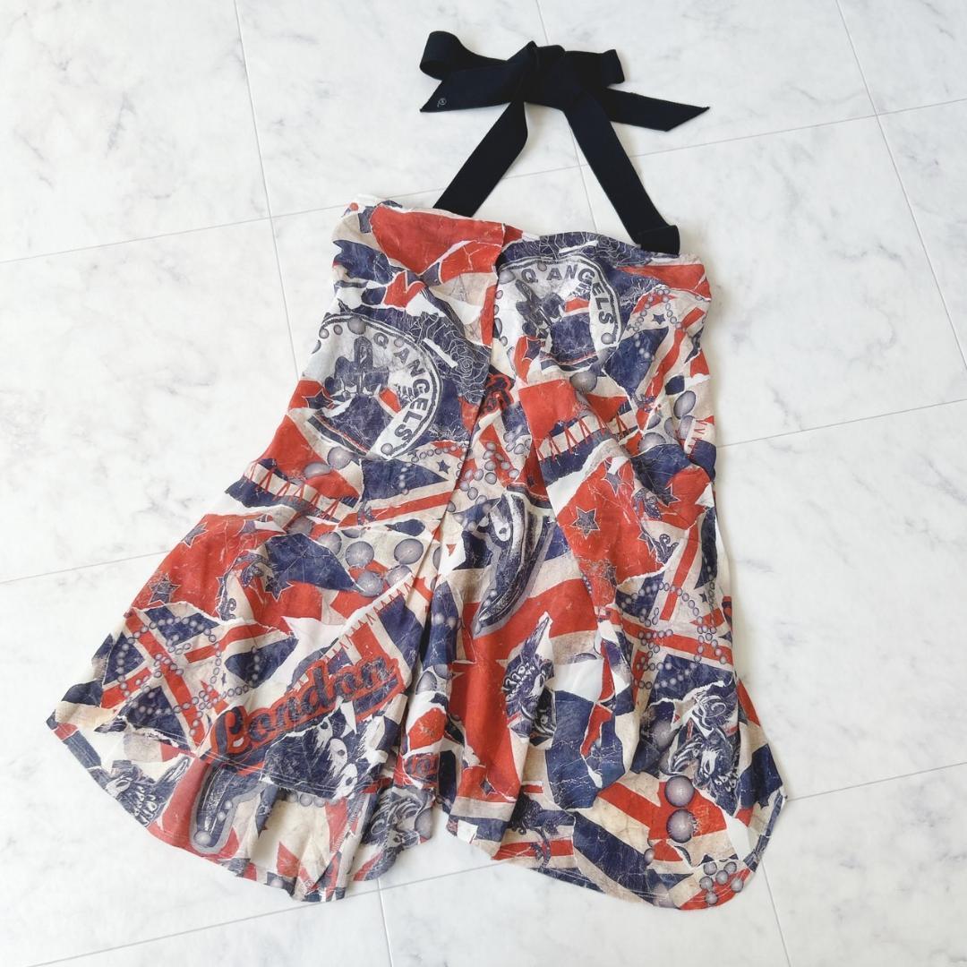 Alexander McQUEEN キャミワンピース 総柄 シルクイタリア製