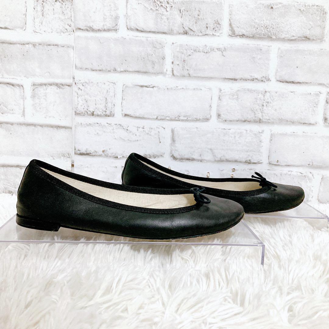 【良品】repetto レペット　パンプス　size38 ブラック　送料無料