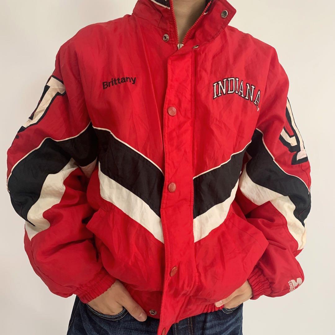 90's スターター ナイロンジャケット 刺繍 ビッグロゴ Lサイズ相当