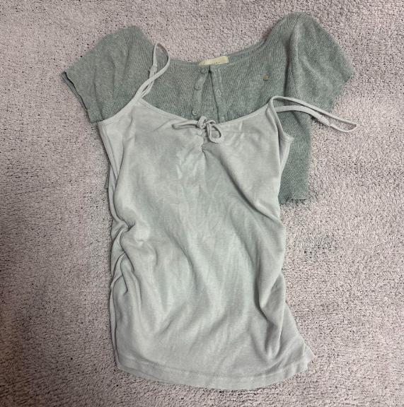 andmary Vickey set tops アンドマリー 新品 グレー - メルカリ