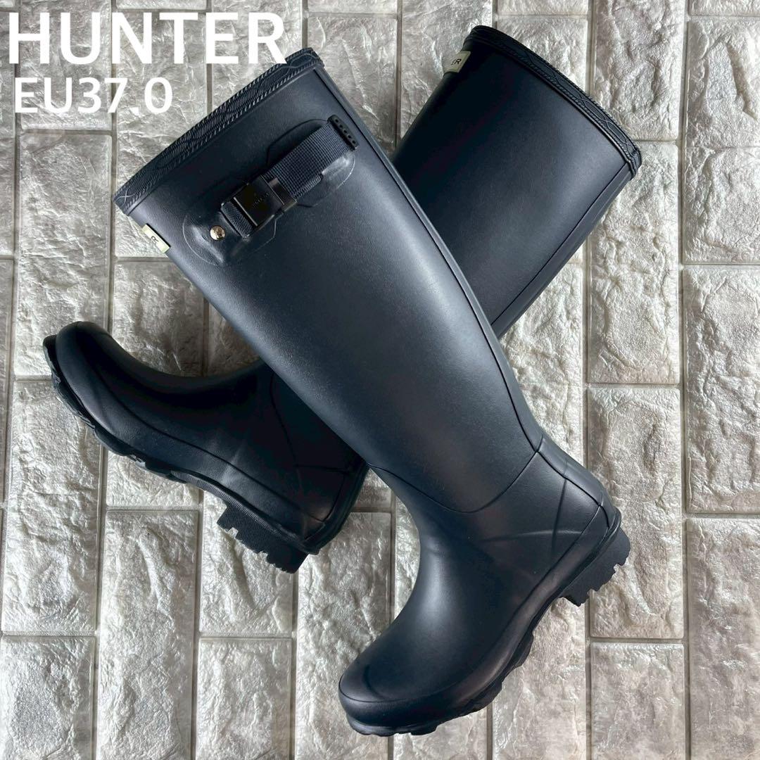 ★未使用級 HUNTER NORRIS FIELD BOOT レインブーツ 37