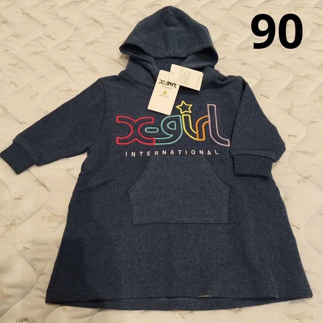 エックスガール　パーカー　ワンピース　90