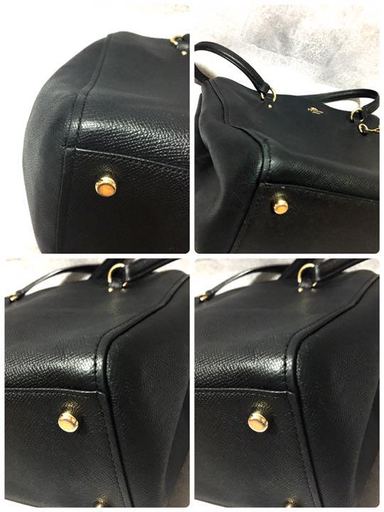 通販超歓迎 美品 黒 36878 LINAV A4可 F84l5-m75587826702 コーチ 2way キャリーオール 格安超特価