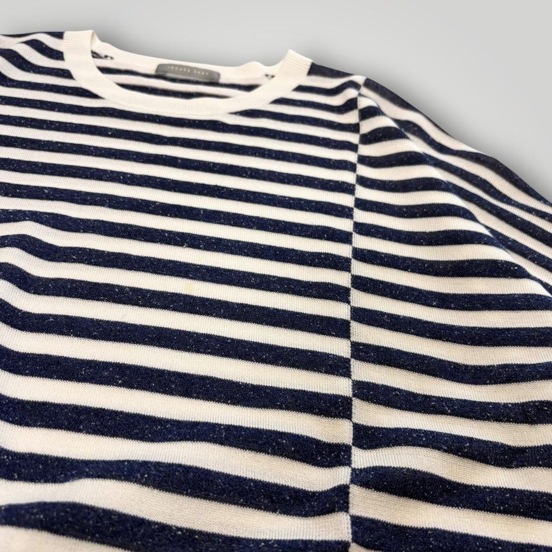 theory luxe Vネックサマーニット　CHIARO AUTORE 青 theory luxe Vネックサマーニット CHIARO AUTORE 青