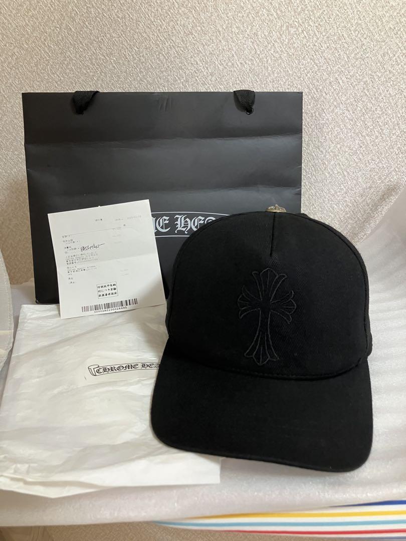 【国内正規品】Chrome Hearts クロス刺繍 キャップ　デニム　ブラック
