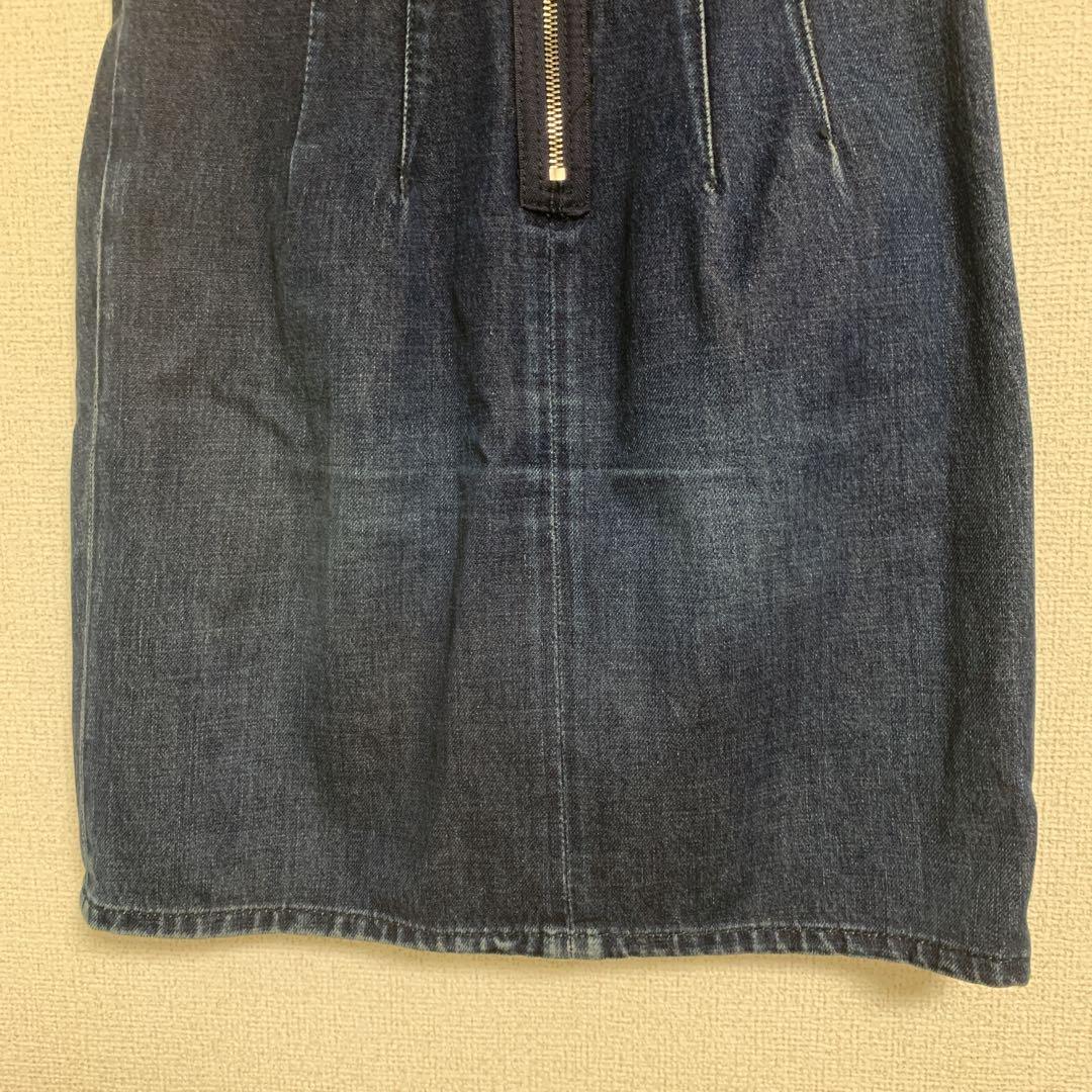 MARC BY MARC JACOBS ダーク デニム ひざ丈 タイト スカート