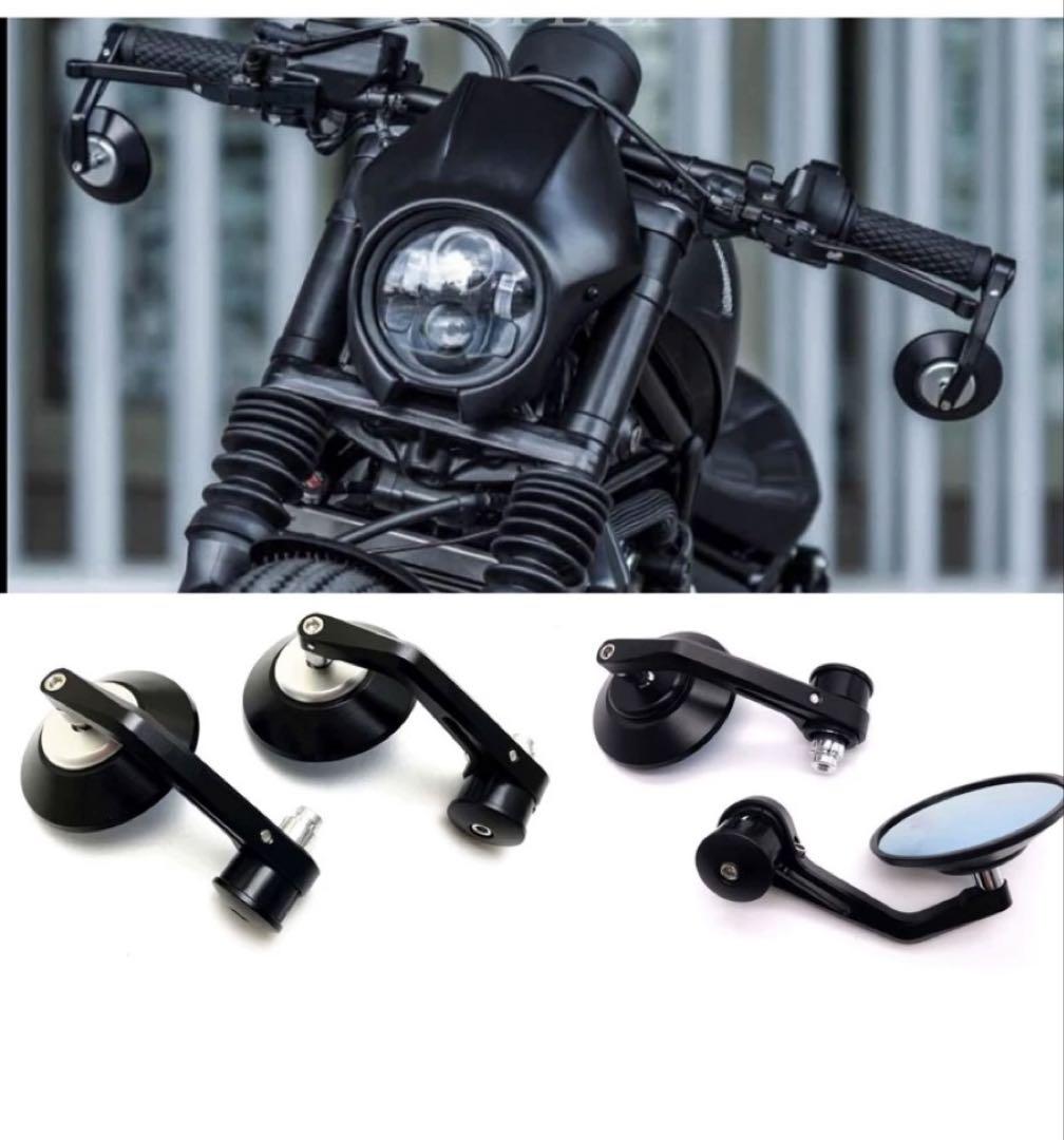 ブラック バイクミラー 新品
