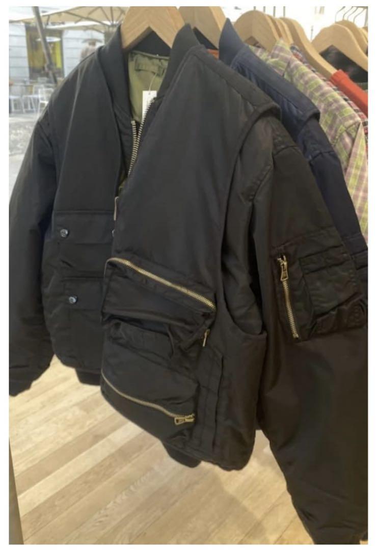Supremeシュプリーム 2-in-1 MA-1 + Vest Black M