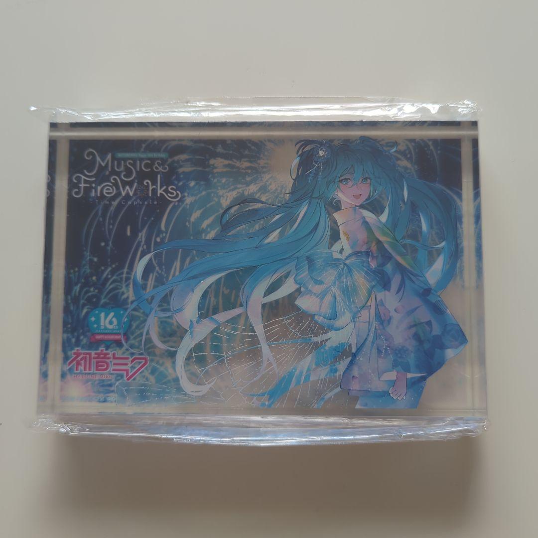 初音ミク 花火 アクリルブロック