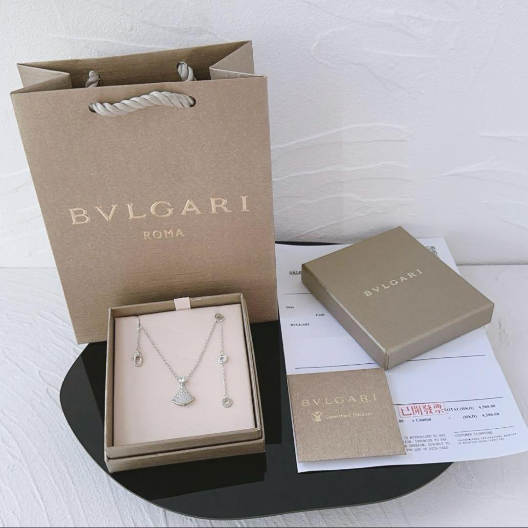 BVLGARI シルバー ネックレス 保証書付き 190801-1-0.jpg