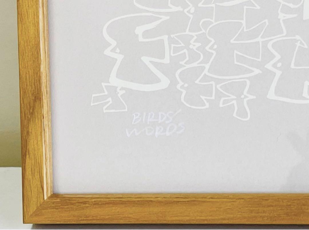 レア● BIRDS WORDS バーズワーズ　シルクスクリーン