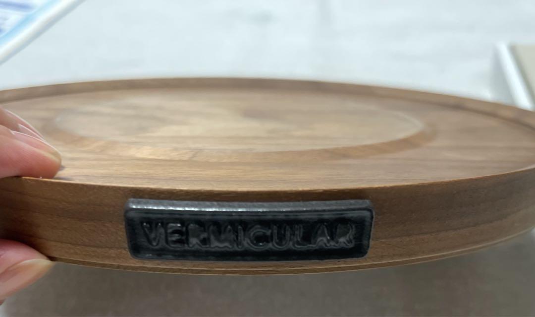 美品　バーミキュラ マグネットトリベット 26cm 　Black×Walnut