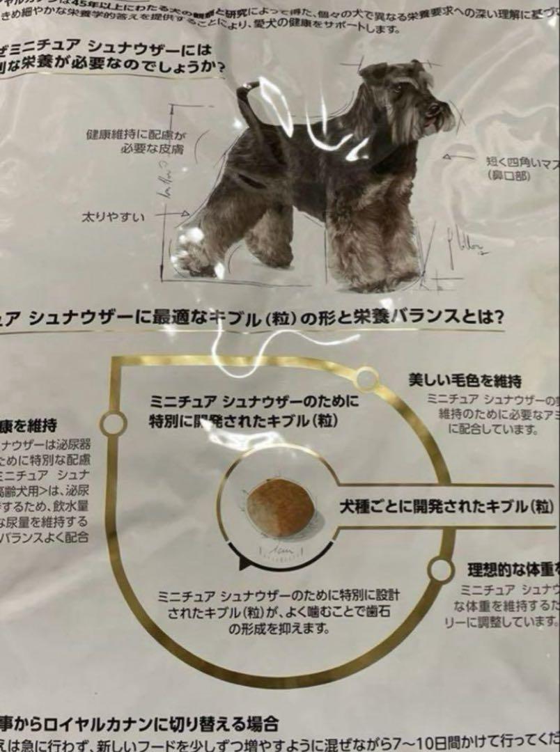賞味期限★最新　ロイヤルカナン　ミニチュアシュナウザー　7.5kg ドッグフード