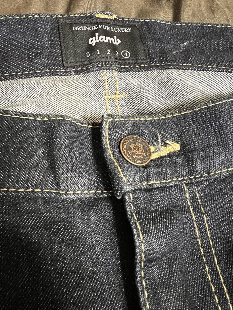 パンツ glamb poly pants denim