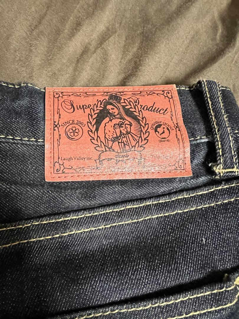 パンツ glamb poly pants denim