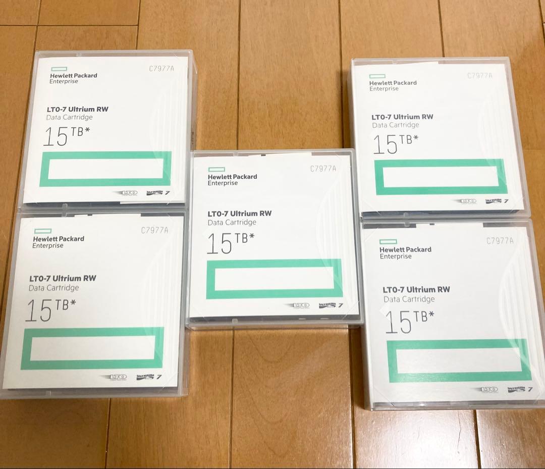 HPE LTO7 Ultrium 15TB 5本 新品未開封