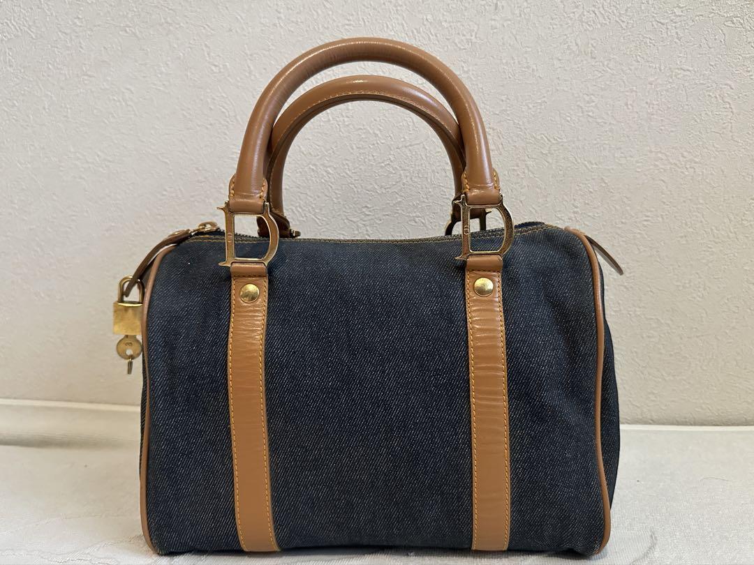 Dior ヴィンテージ デニム ミニボストン バッグ ミニバッグ ディオール