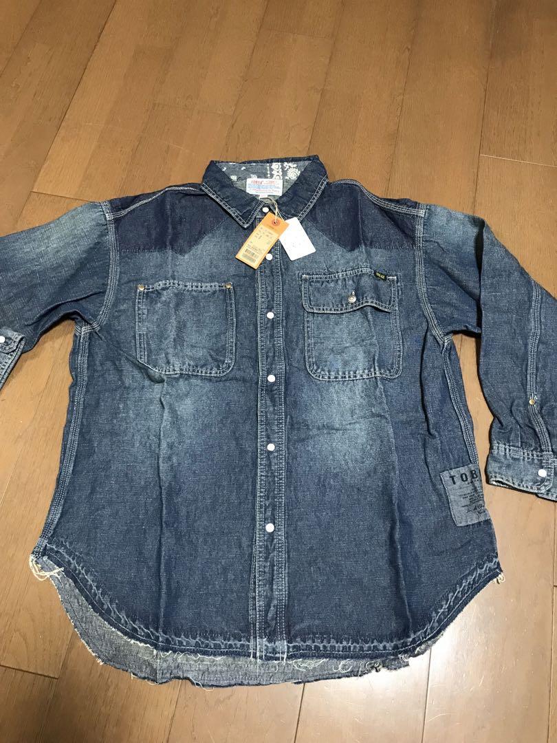 トビラ　TOBILA デニム長袖シャツ Mサイズ