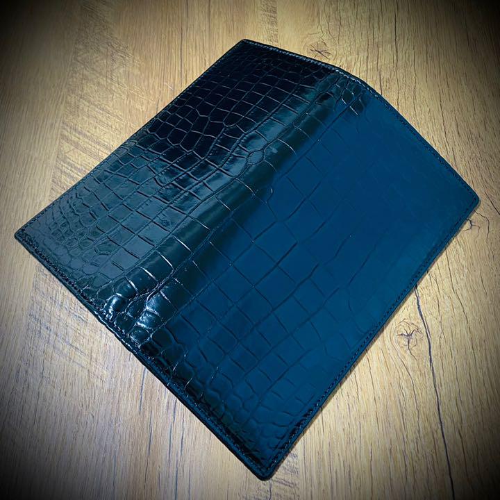 超激得在庫 高級 クロコダイル 無双 財布 二つ折り 折財布 小銭入無し センターカット LcFqy-m75609270747 爆買い低価