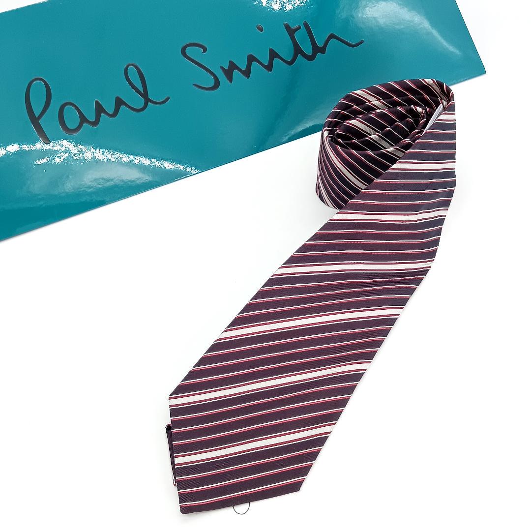 新品未使用 ネクタイ ポールスミス Paul Smith ストライプ