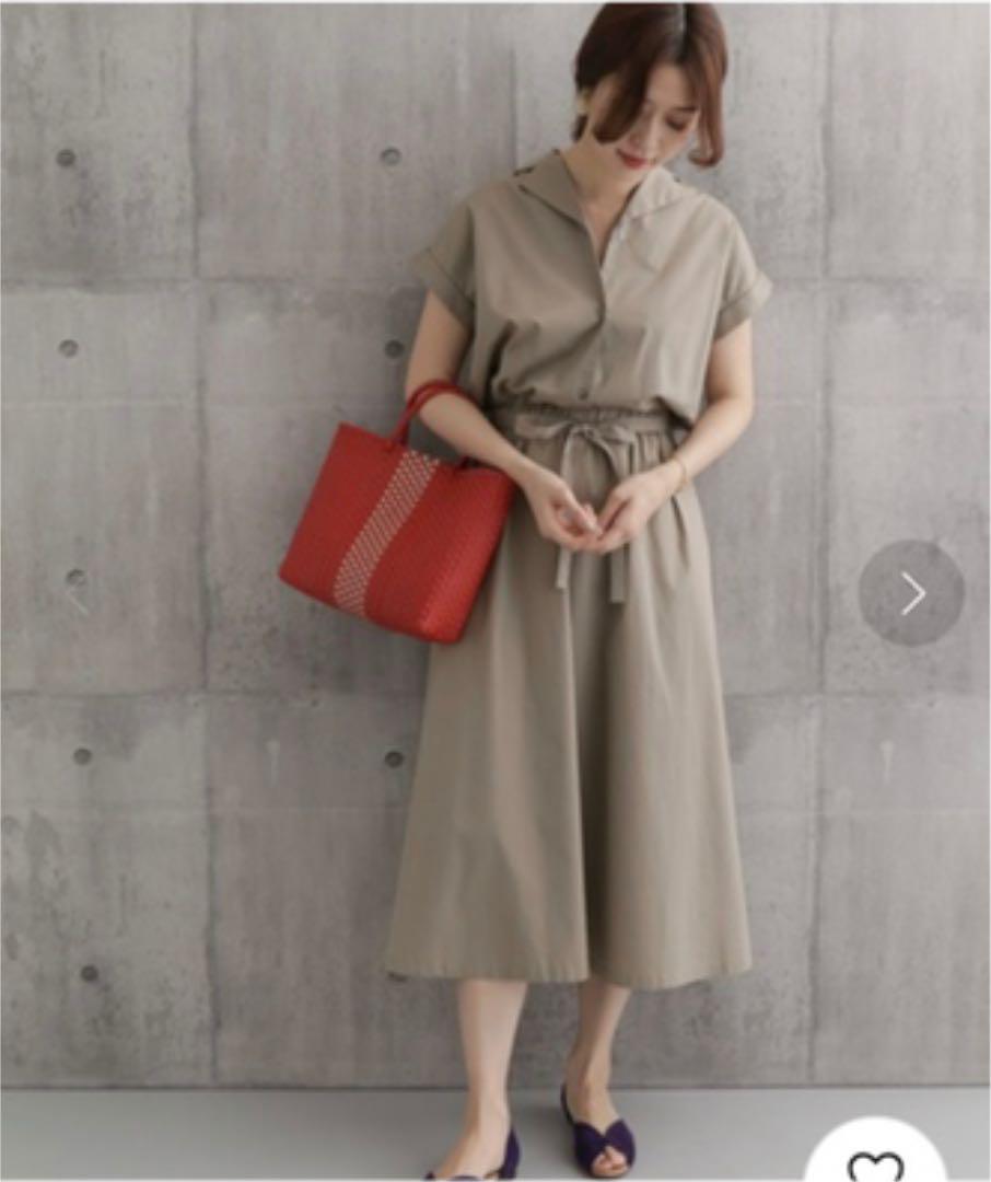 新品　アーバンリサーチドアーズ オープンカラーシャツワンピース