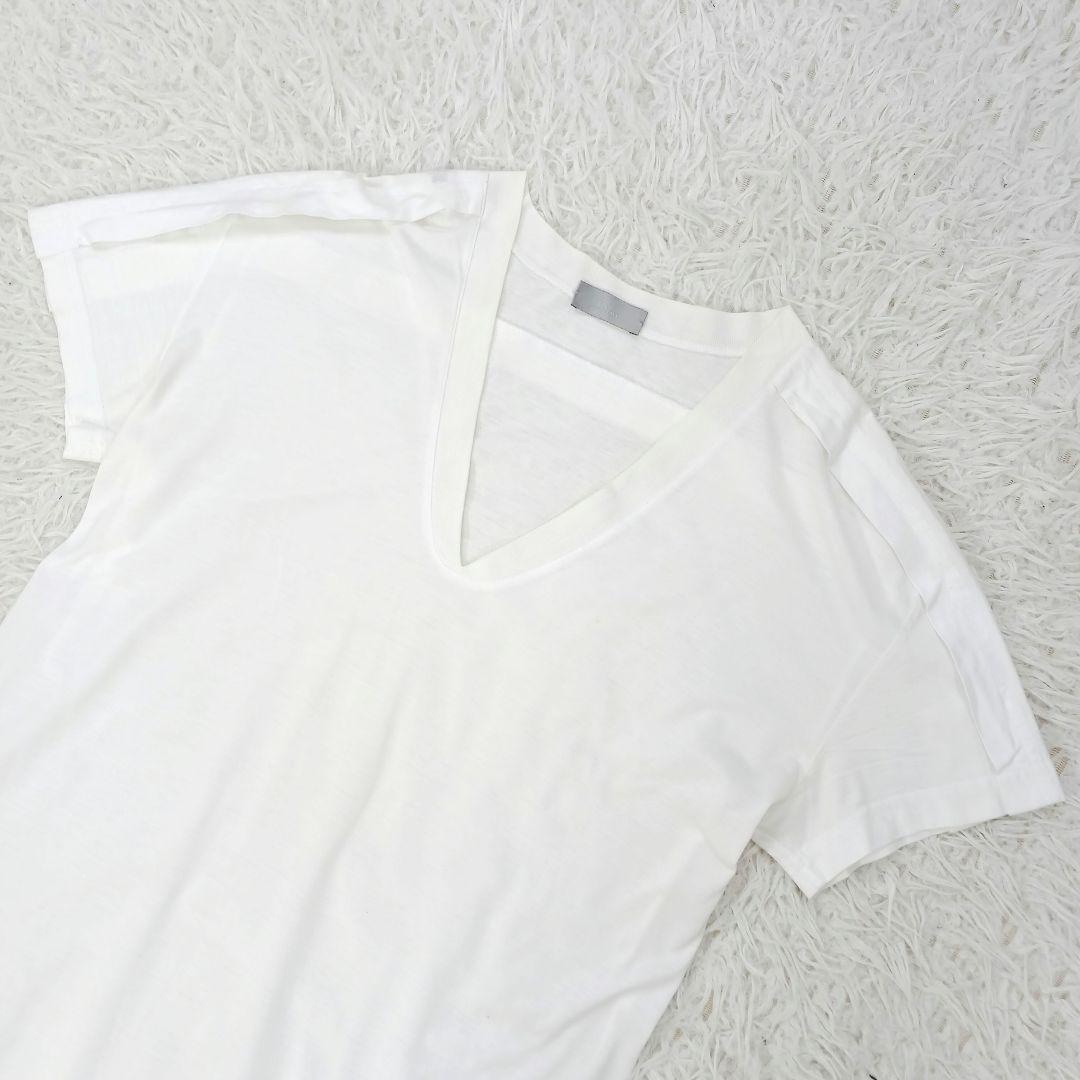 a753】Dior ディオール 美品 半袖 Vネック Tシャツ 刺繍