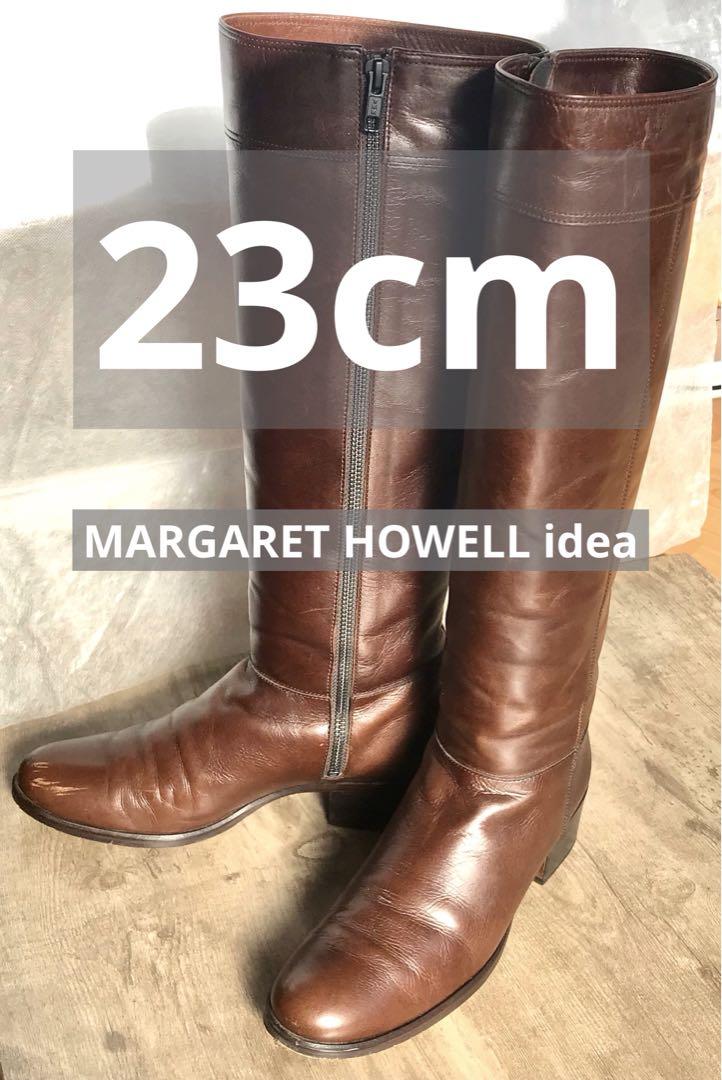 MARGARET HOWELL idea ロングブーツ 23cm 焦茶色