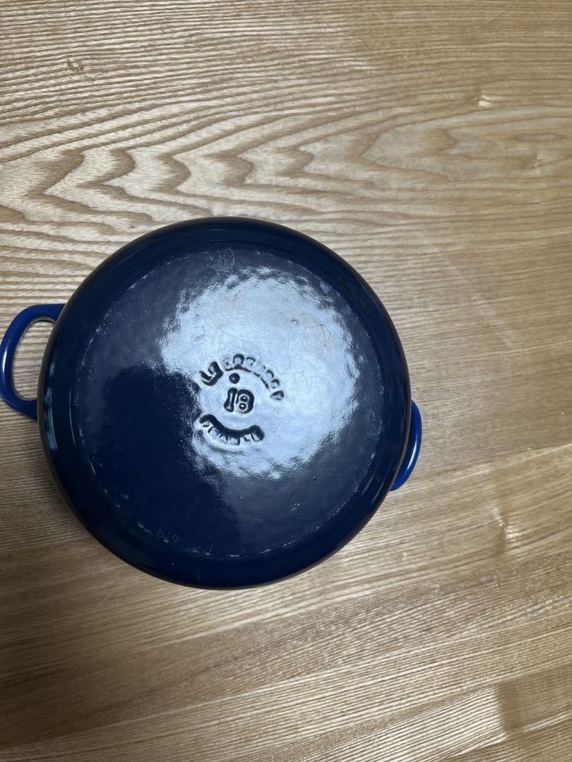 Le Creuset 両手鍋 18cm ブルー