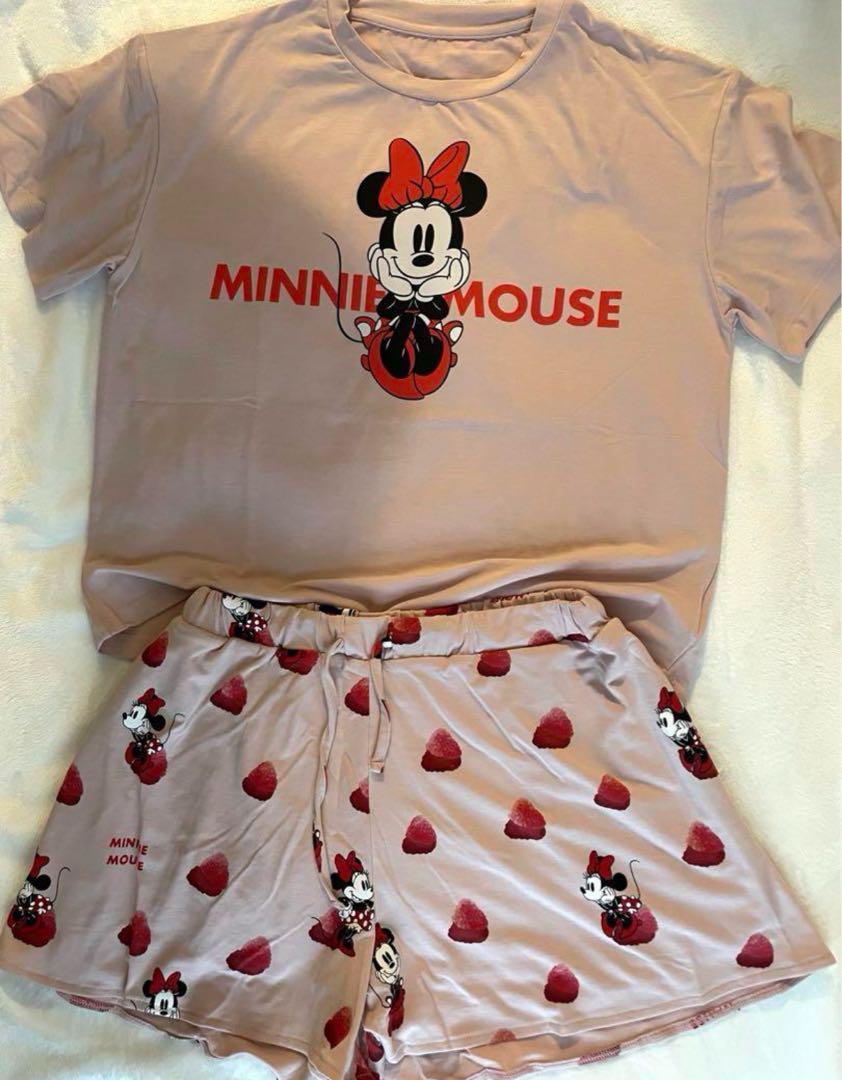 販路限定商品】 Minnie/ワンポイントTシャツ＆ショートパンツセット