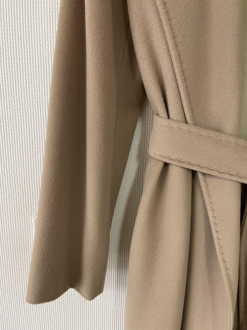 MAXMARA  I BLUES ベージュ ロングコート ベルト付き